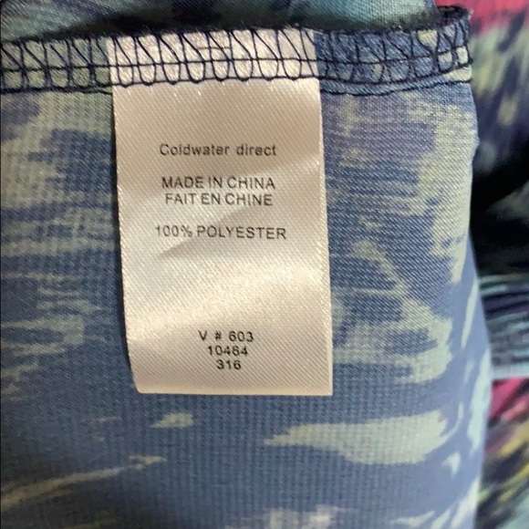 Coldwater Creek Multicolor Floral Cowl Neck Top - Picture 4 of 6